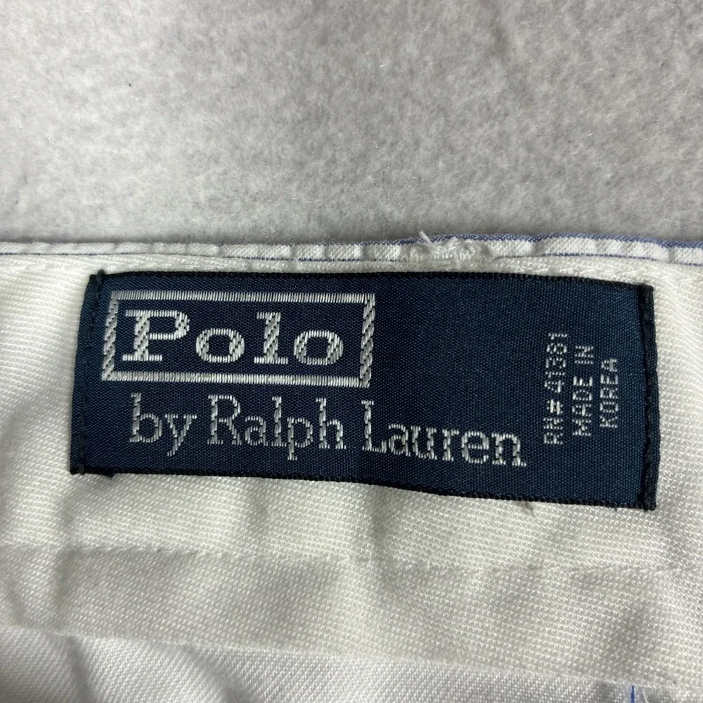 Vintage Polo Ralph Lauren Seersucker Pants Hemmed 50x24 Mens Nautical Coastal